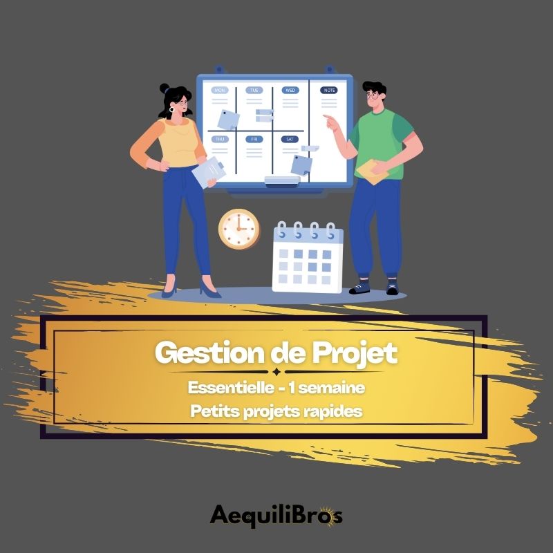 Gestion de Projet (Essentielle - 1 semaine : Petits projets rapides)
